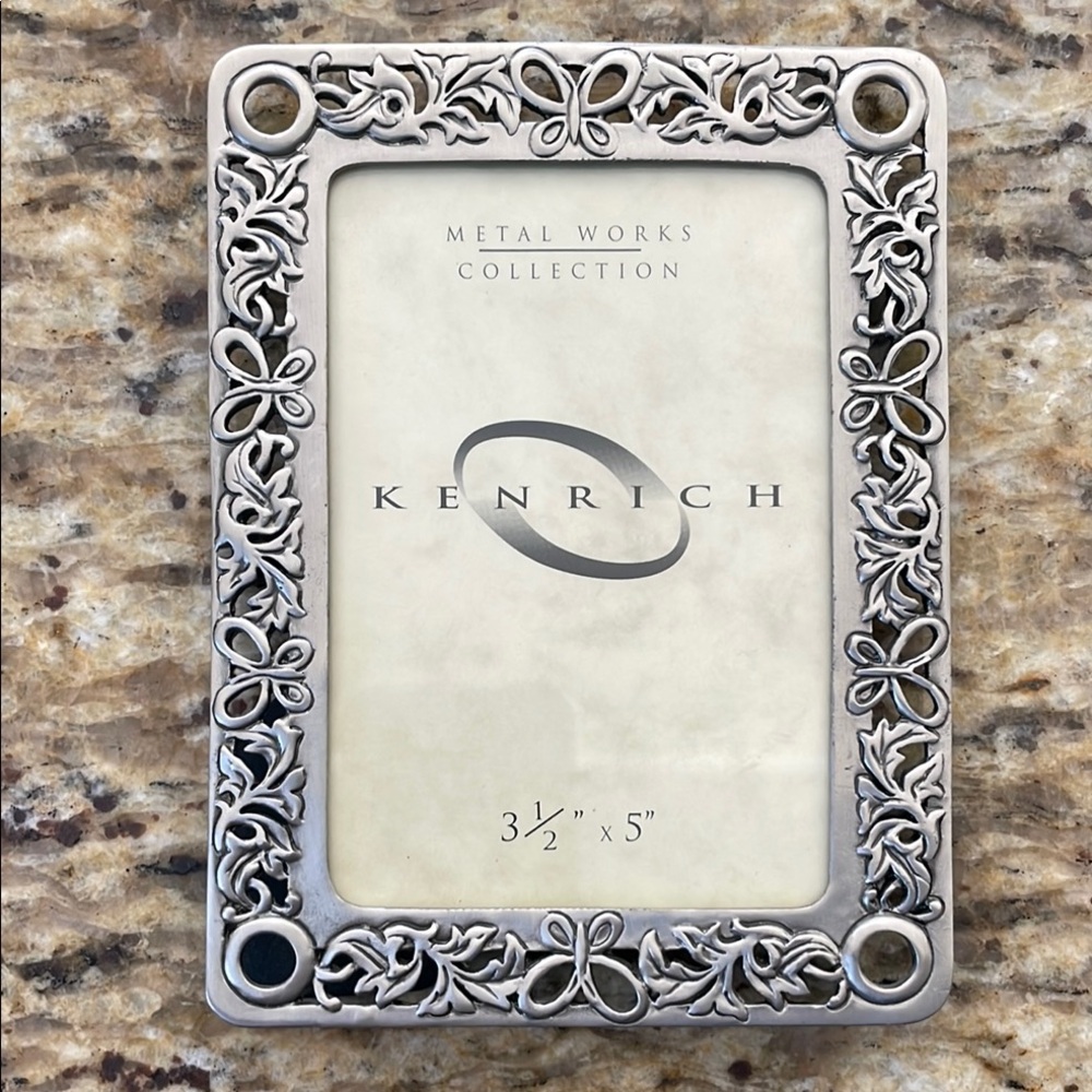 Kenrich Silver Metal Photo Frame